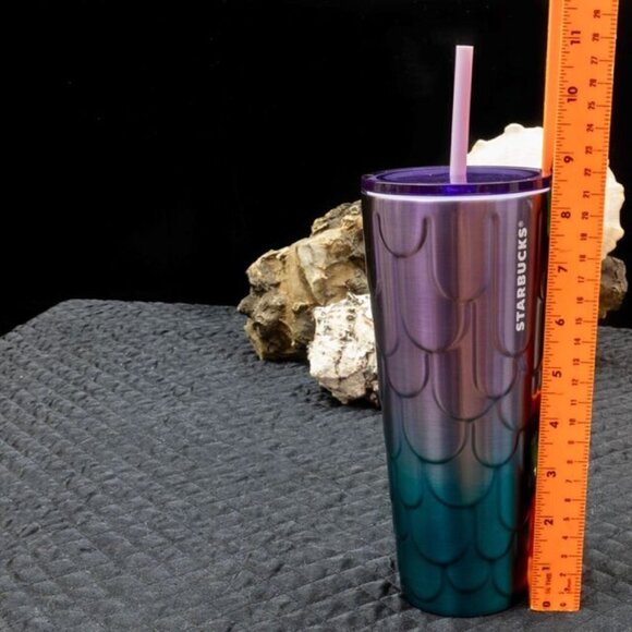 Starbucks 2023 mermaid siren twilight Stainless ombre scales venti tumbler - Picture 9 of 11